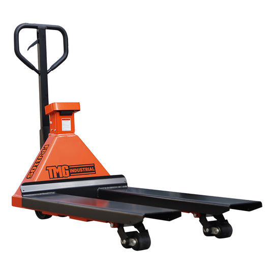TMG-FPJ110S 11000 lb heavy duty scale pallet jack with 48" forks and 2" LCD display
