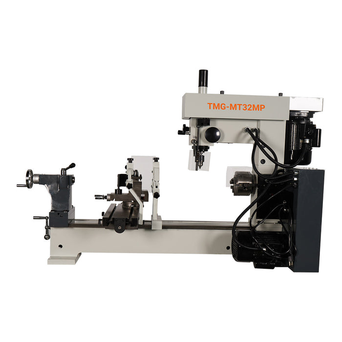 TMG-MT32MP 16" x 32" multi-function lathe milling machine with metric and imperial threading, turning and drilling
