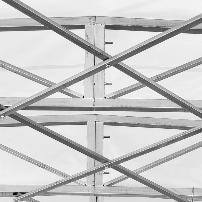 TMG-ST2033M 20' x 33' retractable mobile shelter with 27 oz PVC cover, 13' sidewalls and 14'9" peak height
