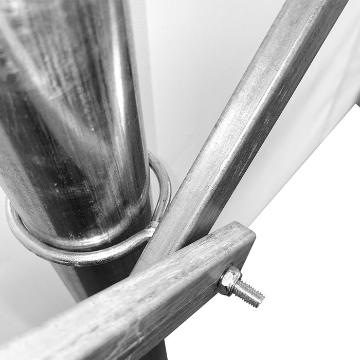 TMG-ST2033M 20' x 33' retractable mobile shelter with 27 oz PVC cover, 13' sidewalls and 14'9" peak height
