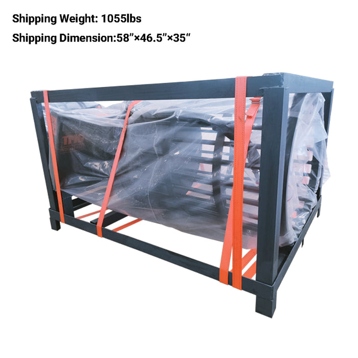 TMG-SRP32 skid-steer rotary rock picker, 30″ drum, 1,250 lb capacity
