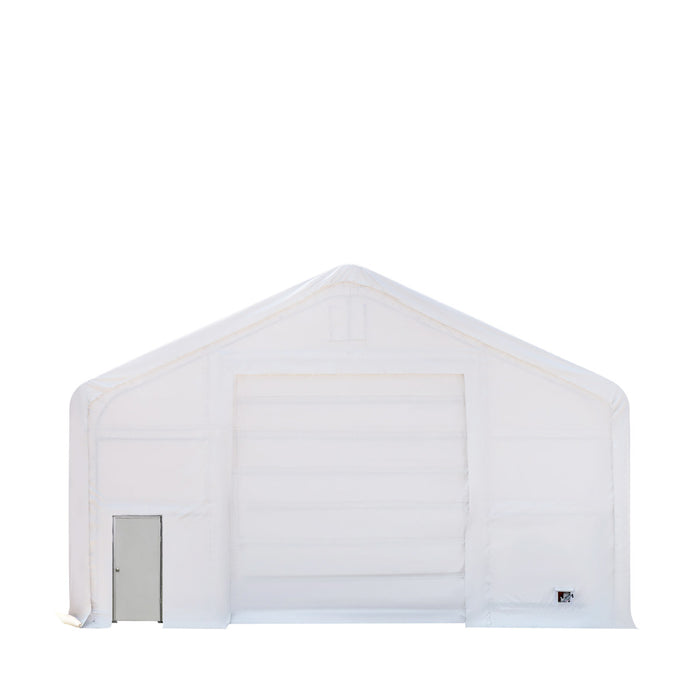 TMG Industrial 30' x 40' Dual Truss Storage Shelter with Heavy Duty 17 oz PVC Cover, TMG-DT3042