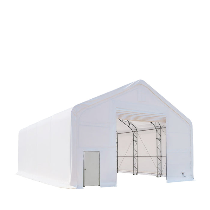 TMG Industrial 30' x 40' Dual Truss Storage Shelter with Heavy Duty 17 oz PVC Cover, TMG-DT3042