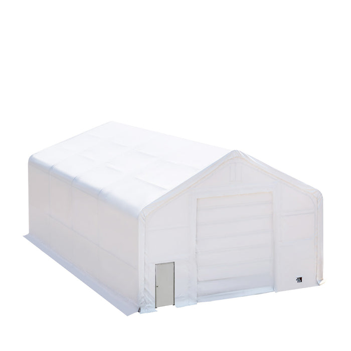 TMG Industrial 30' x 40' Dual Truss Storage Shelter with Heavy Duty 17 oz PVC Cover, TMG-DT3042