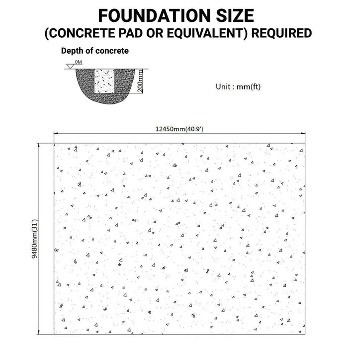 TMG-ST3042E 30x42 peak ceiling storage shelter with 11 oz PE cover, galvanized steel frame, roll-up doors, and 1200 sq ft covered space for equipment storage