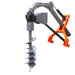 TMG Industrial 48” Hydraulic Assist Post Hole Digger, 12” Auger, PTO Shaft Included, TMG-TPD12