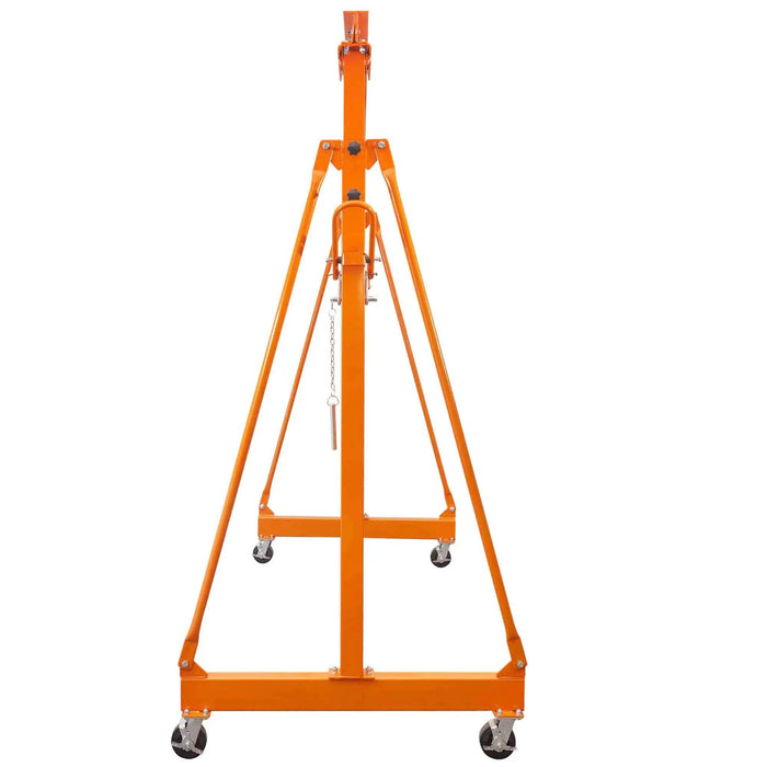 4400-lb Adjustable Height All-Steel Gantry Crane, Auto-Lock, 95" Min. Height, 142" Max. Height, Locking Swivel Caster Wheels, TMG-AGC21(Previously TMG-AGC20)