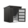 5' x 7' Galvanized Metal Shed, Pro Series, 79" Pent Roof, 34" x 68" Locking Door, TMG-MS0507P-PRO