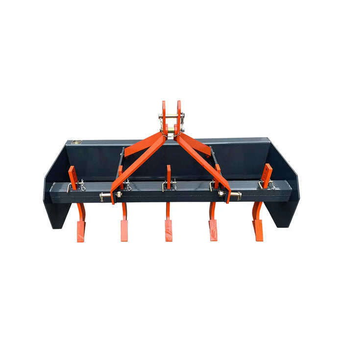 60” Land Box Scraper, 3 Point Hitch, (5) Ripper Shanks, 18-35 HP Tractors, TMG-TLS60