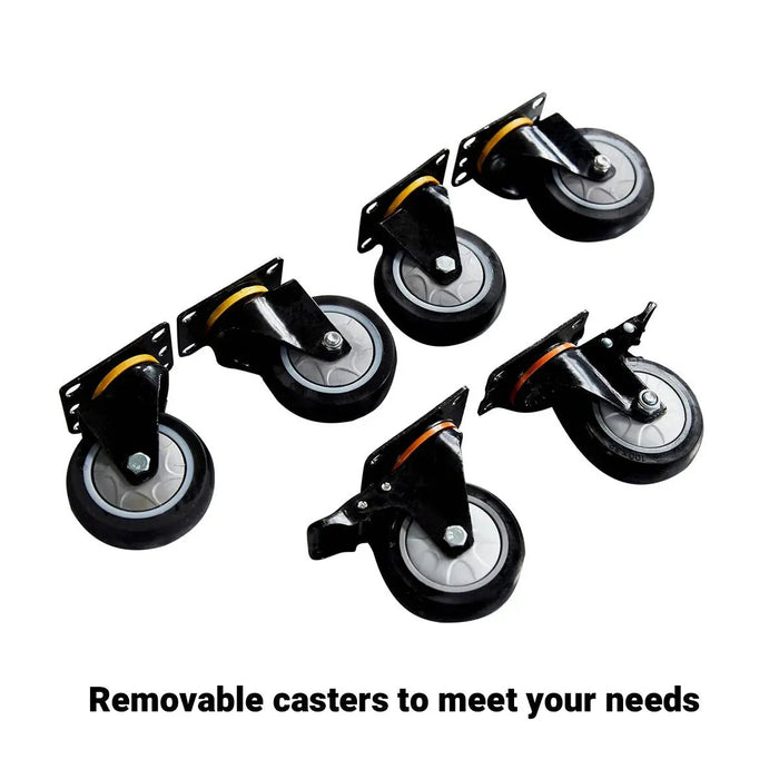 TMG Industrial Pro Series 9-FT 20 Drawer Stainless Steel Table Top Workbench, Double Slide Lockable Drawers, All-in-one Welded Frame, TMG-WB920(Previously TMG-WB20DS)