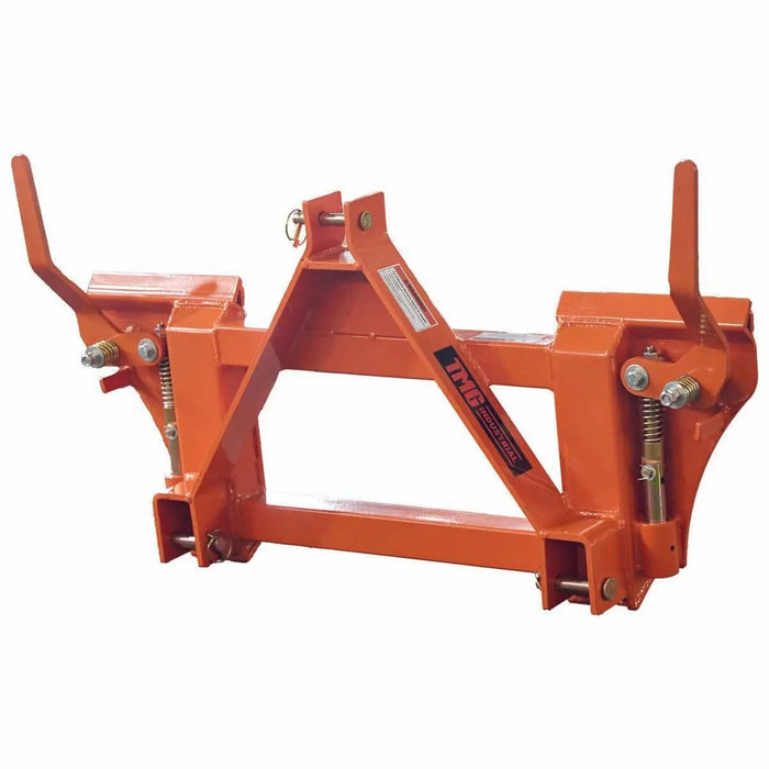 TMG Industrial 3-Point CAT1 to Universal Quick Attach Adapter Skid Steers, 2200 Lb Capacity, 3-Point Hitch Connection, TMG-TQS04