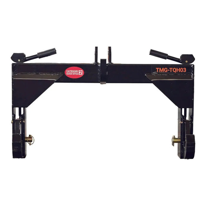TMG Industrial Tractor 3-Point Quick Hitch, 3600 Lb Capacity, CAT 2 Hook-Up, 90 HP Tractor, ASAE Specifications, TMG-TQH03