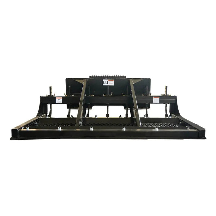 TMG Industrial 72” Skid Steer Land Plane, Adjustable & Reversible Scarifier Teeth, Bolt-On Cutting Blades, Removable Sift Screen, TMG-SLP70