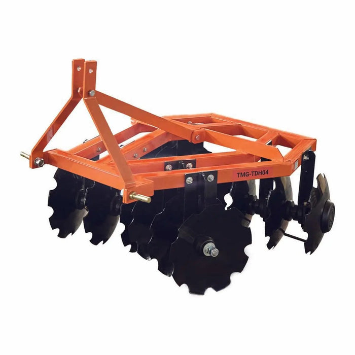 TMG Industrial 48” Notched Disc Harrow, 3-Point Hitch, Cat 1 Hook-up, 20-30 HP Tractors, TMG-TDH04