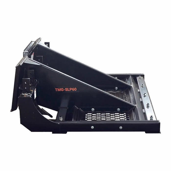 TMG Industrial 60” Skid Steer Land Plane, Adjustable & Reversible Scarifier Teeth, Bolt-On Cutting Blades, Removable Sift Screen, TMG-SLP60