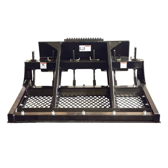 TMG Industrial 60” Skid Steer Land Plane, Adjustable & Reversible Scarifier Teeth, Bolt-On Cutting Blades, Removable Sift Screen, TMG-SLP60