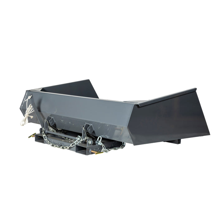 TMG-FSB64 forklift snow bucket, 64” x 55” with 90° dump angle
