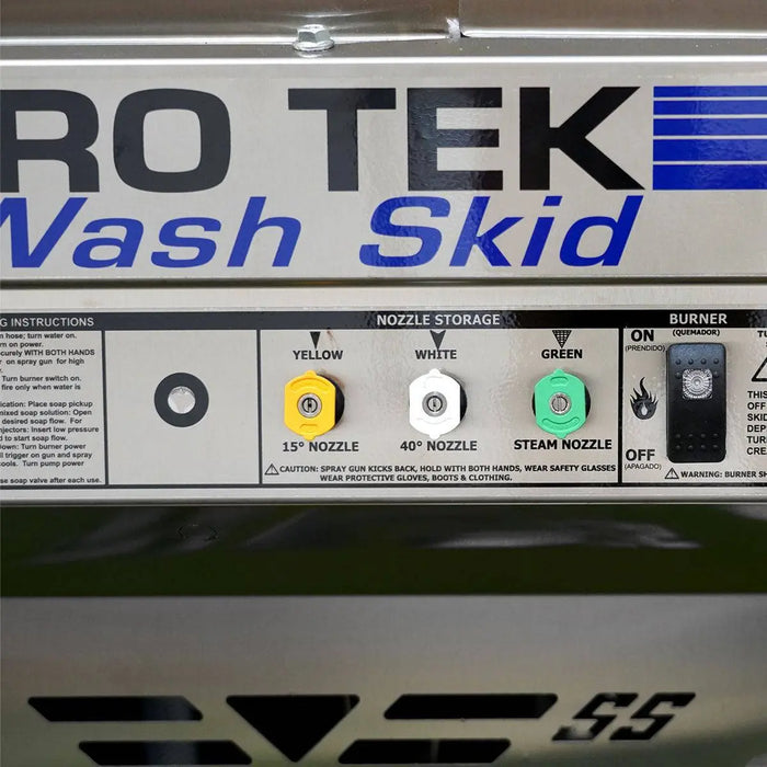 HYDRO TEK Nilfisk 3000 PSI 4.8 GPM Hot Water Pressure Washer, ATV Tow & Stow Cart + Tank Skid Package, Vanguard Engine, MADE IN USA, Mfr Model # (SS30005VS, T185TW, TSKDT)
