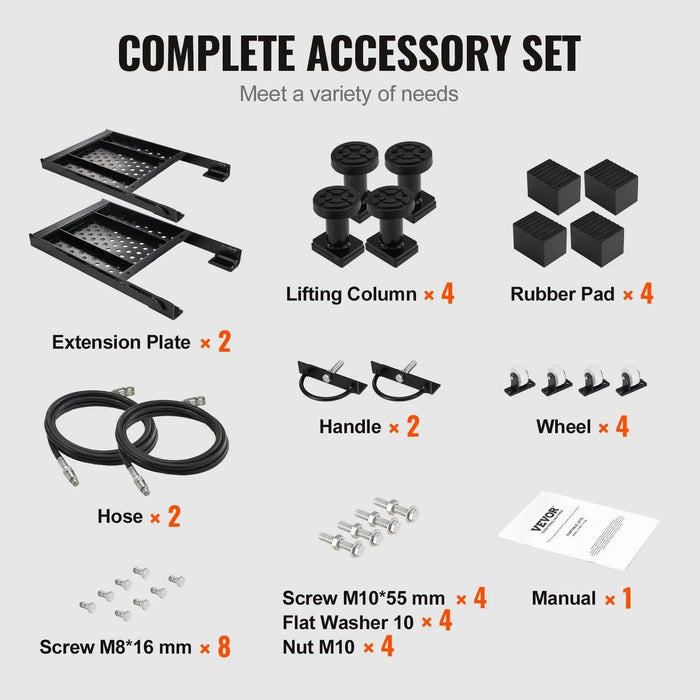 26.8" Auto Lift for Trucks, 7000 lbs Capacity, Heavy-Duty Carbon Steel, Shop & Garage Use, DOBA-ALT7000