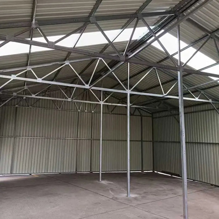 30' x 30' Metal Garage Shed – Steel Building with 11’ Clearance High Front Doors, Side Entry Door, 16 GA Steel Structure TMG-MS3030 TMG Industrial