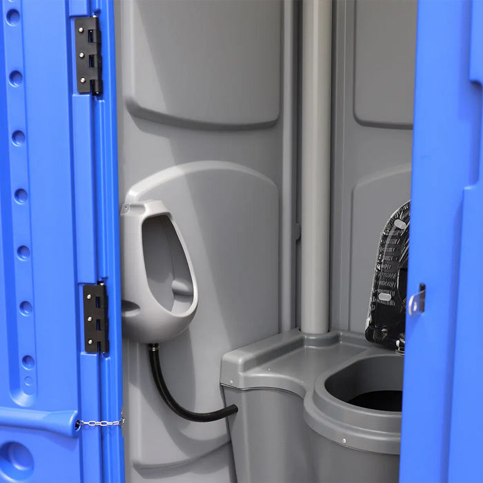 Portable Toilet with Urinal, Soap Dispenser, 50 Gallon (190L) Waste Tank, Weather Resistant HDPE Construction, TMG-FMT10 TMG Industrial