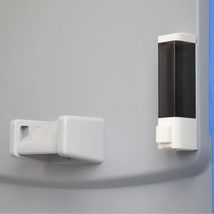 Portable Toilet with Urinal, Soap Dispenser, 50 Gallon (190L) Waste Tank, Weather Resistant HDPE Construction, TMG-FMT10 TMG Industrial