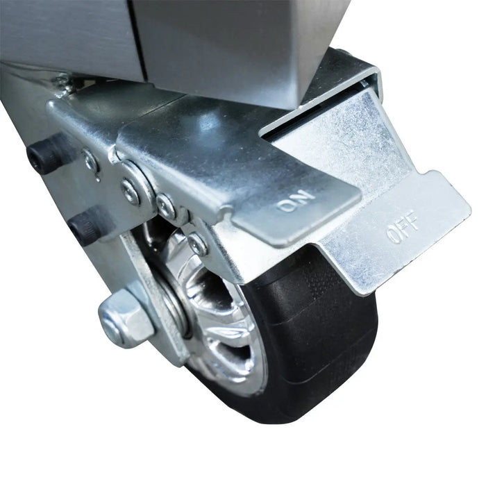 Pro Series 41” Stainless Steel Tool Chest Cabinet – 14 Drawers, Top Lid, and Caster Wheels, TMG-SC4114