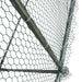 TMG Industrial 10’ x 40’ Wire Mesh Chicken Run Shelter Coop, Galvanized Steel, 400 Sq-Ft, Lockable Gate, PVC Coated Mesh, TMG-CRS1040