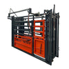3m (10’) Cattle Work Chute, 2040 kg (4500 lb) Weight Scale, Side Exit, Upper/Lower Swing Openings, TMG‑CSC10