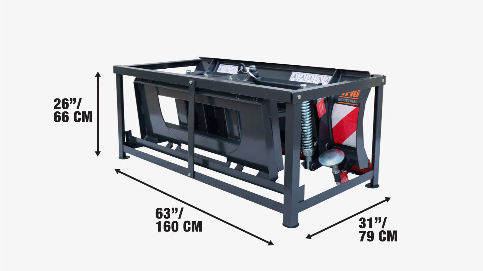60-calowy lemiesz spycharki do ładowarek czołowych, odśnieżarka, przykręcana krawędź tnąca, płozy ślizgowe, lewa i prawa, TMG-DB60-shipping-info-image