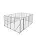 TMG Industrial 20’ x 20’ Outdoor Dog Kennel Playpen, Outdoor Dog Runner, Pet Exercise House, Lockable Gate, 6’ Chain-Link Fence, TMG-DCP2020