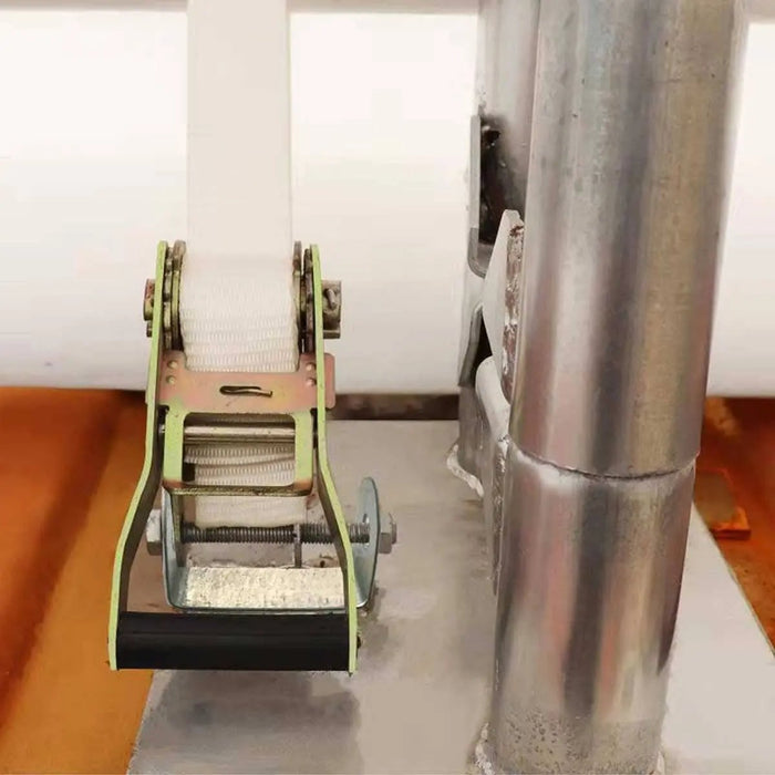 TMG Industrial 40' x 40' Dual Truss Container Shelter with Heavy Duty 21 oz PVC Cover, TMG-DT4041C (Previously DT4040C)