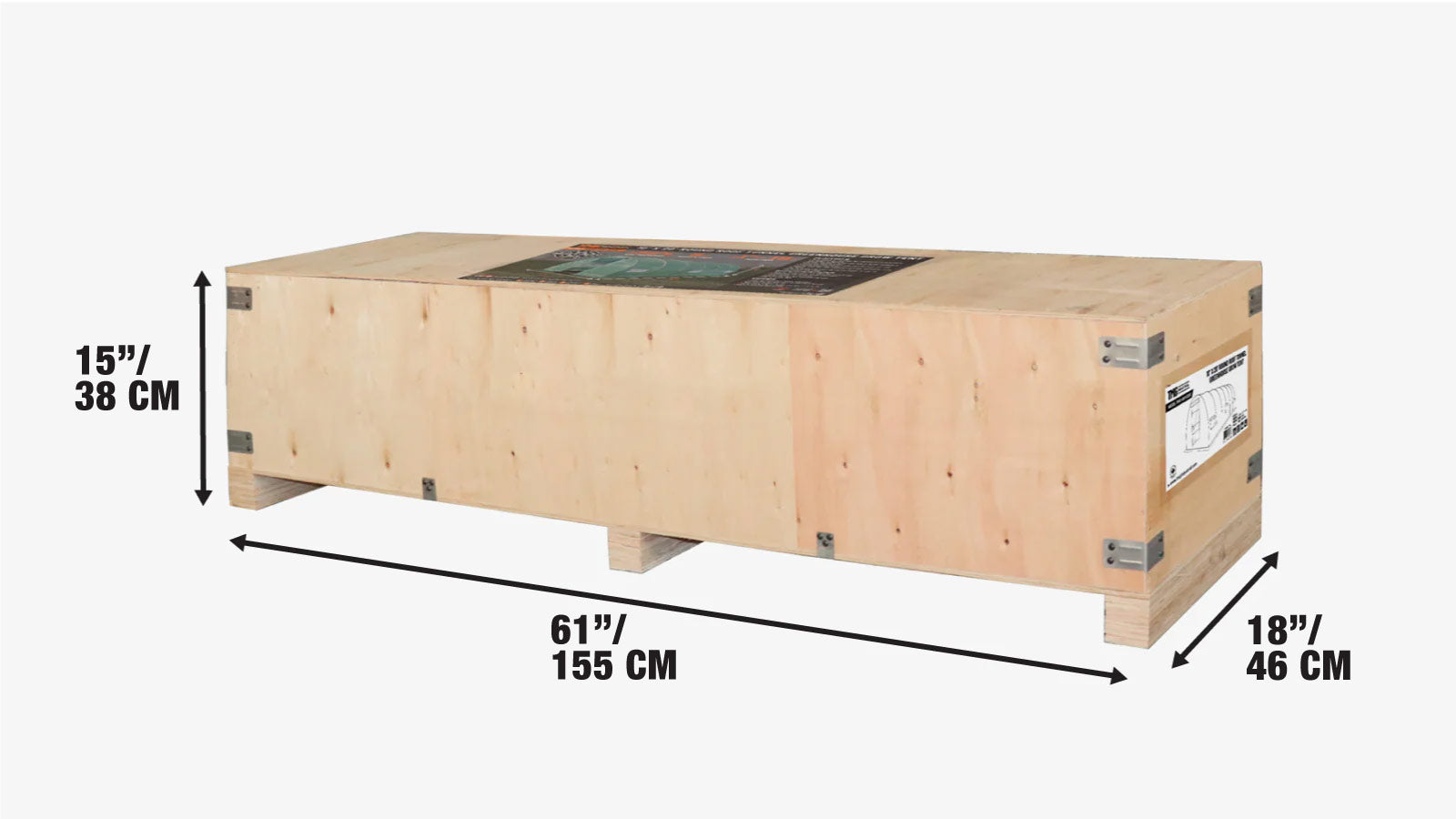 Tunel szklarniowy 10' x 20' z pokrowcem Ripstop Leno, inspektem, zwijanymi oknami z siatki, okrągłym dachem, TMG-GH1020R-shipping-info-image
