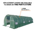 TMG Industrial 10’ x 30’ Tunnel Greenhouse Grow Tent w/Ripstop Leno Cover, Cold Frame, Roll-Up Mesh Windows, Round Top Roof, TMG-GH1030R