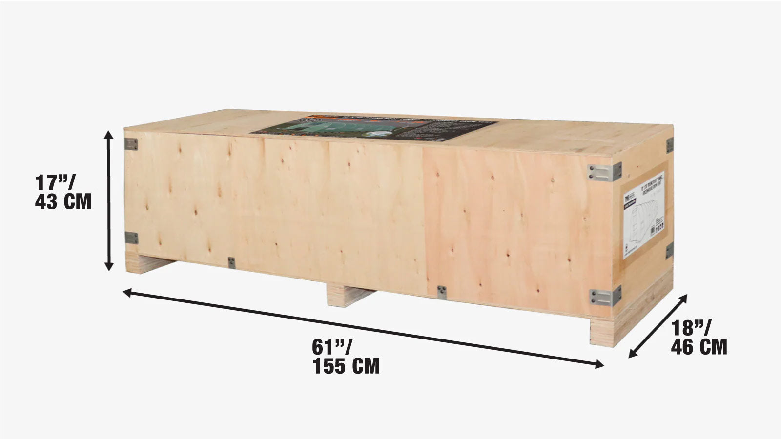 3 x 9 m Tunnel Greenhouse Grow Tent with Ripstop Leno PE Cover, Roll-up Door and Windows, TMG-GH1030R-shipping-info-image