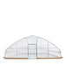 TMG Industrial 25’ x 25’ Tunnel Greenhouse Grow Tent w/6 Mil Clear EVA Plastic Film, Cold Frame, Hand Crank Roll-Up Sides, Peak Ceiling Roof, TMG-GH2525