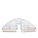 TMG Industrial 25’ x 25’ Tunnel Greenhouse Grow Tent w/6 Mil Clear EVA Plastic Film, Cold Frame, Hand Crank Roll-Up Sides, Peak Ceiling Roof, TMG-GH2525