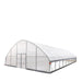 TMG Industrial 30’ x 50’ Tunnel Greenhouse Grow Tent w/6 Mil Clear EVA Plastic Film, Cold Frame, Hand Crank Roll-Up Sides, Peak Ceiling Roof, TMG-GH3050