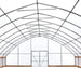TMG Industrial 30’ x 50’ Tunnel Greenhouse Grow Tent w/6 Mil Clear EVA Plastic Film, Cold Frame, Hand Crank Roll-Up Sides, Peak Ceiling Roof, TMG-GH3050