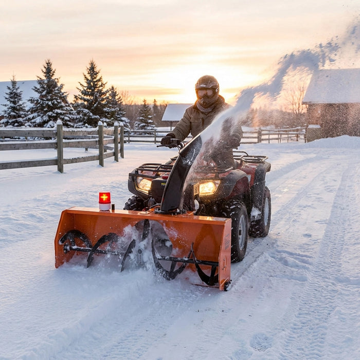 60" ATV/UTV Gas Powered Snow Blower, 12 HP Engine with Electric Start, Universal Mount Kit TMG-GSB60U TMG Industrial CA