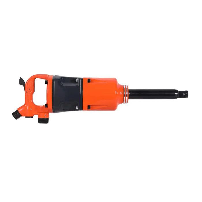 TMG Industrial 1” Drive 2200 ft-lb Pneumatic Extended Impact Wrench Hammer, Aluminum Alloy Housing, 8” Anvil, 175 PSI, TMG-ATW22E