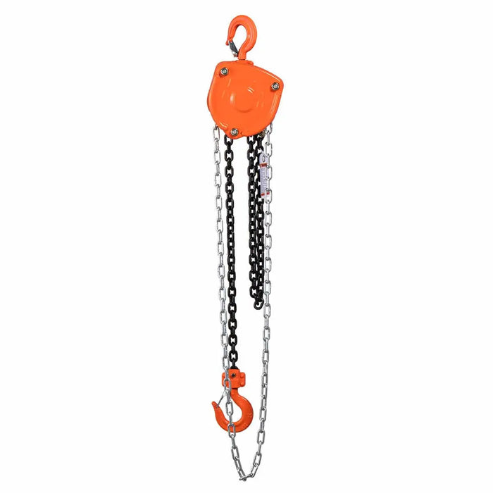 TMG Industrial 1 Ton 10' Lift Chain Hoist, 360° Swivel Hook, ASME B30.16, TMG-AHC1
