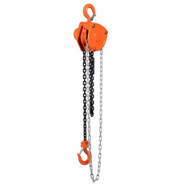 TMG Industrial 1 Ton 10' Lift Chain Hoist, 360° Swivel Hook, ASME B30.16, TMG-AHC1