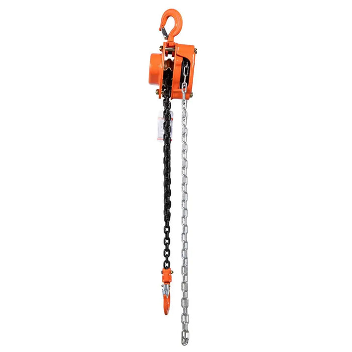 TMG Industrial 1 Ton 10' Lift Chain Hoist, 360° Swivel Hook, ASME B30.16, TMG-AHC1