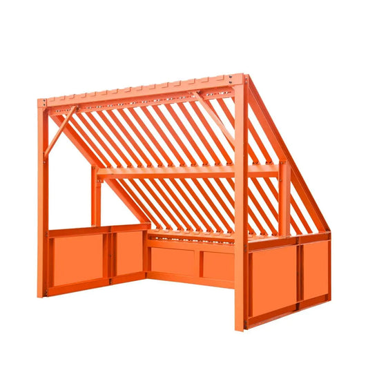 TMG Industrial 10’ Heavy Duty Static Grizzly Rock Screen, Adjustable Bolt-On Deck Bars, 4” x 4” I-Beams, 5000 lb Load Capacity, TMG-RS10