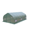 10’ x 20’ Tunnel Greenhouse Grow Tent w/Ripstop Leno Cover, Cold Frame, Roll-Up Mesh Windows, Peak Roof, TMG-GH1020P