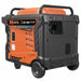 TMG Industrial 10500 Watt Digital Inverter Hybrid Portable Generator, Tri-Fuel Capabilities (Gas/LPG/NG), 8hrs 50% Load Run Time, CETL,ETL Certified For Canada/US, EPA emissions compliance, TMG-GDI105