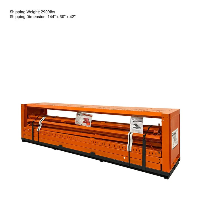 TMG Industrial 12’ Heavy Duty Static Grizzly Rock Screen, Adjustable Bolt-On Deck Bars, 4” x 4” I-Beams, 5000 lb Load Capacity, TMG-RS12