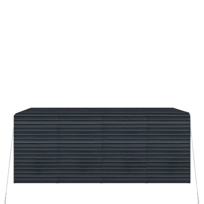 TMG Industrial 12’ x 20’ Metal Shed Carport with 8’ Enclosed Sidewalls, TMG-MSC1220F