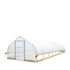 12’ x 40’ Tunnel Greenhouse Grow Tent w/6 Mil Clear EVA Plastic Film, Cold Frame, Hand Crank Roll-Up Sides, Peak Ceiling Roof, TMG-GH1240